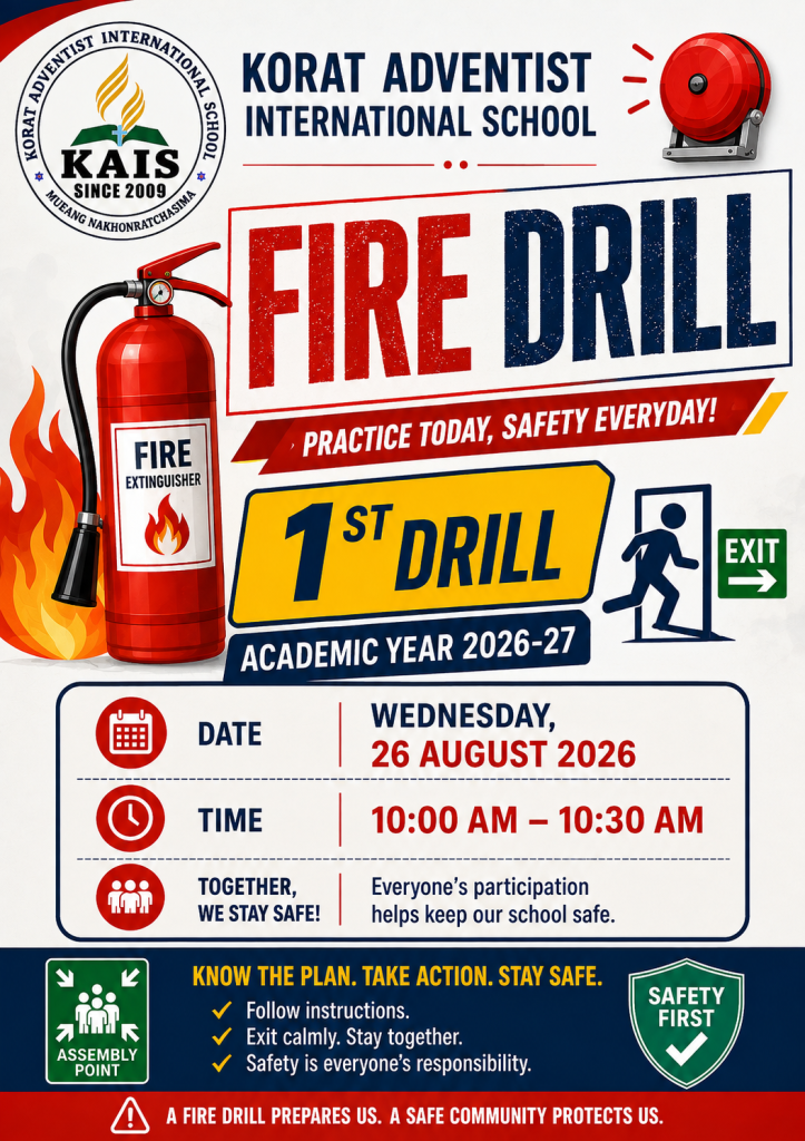 Fire Drill | KAIS Safety Training | SY2026-2027